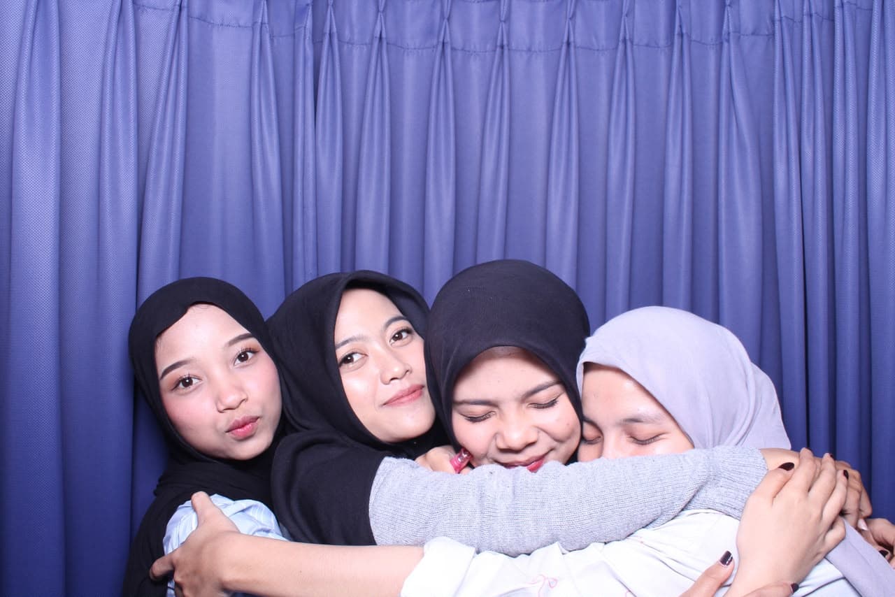 Curtain Blue Booth