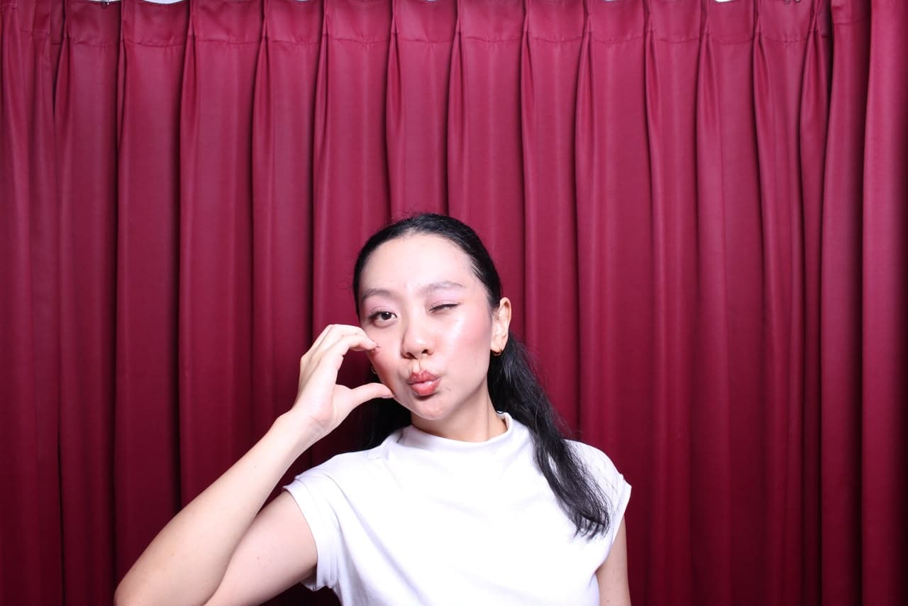 Curtain Red Booth